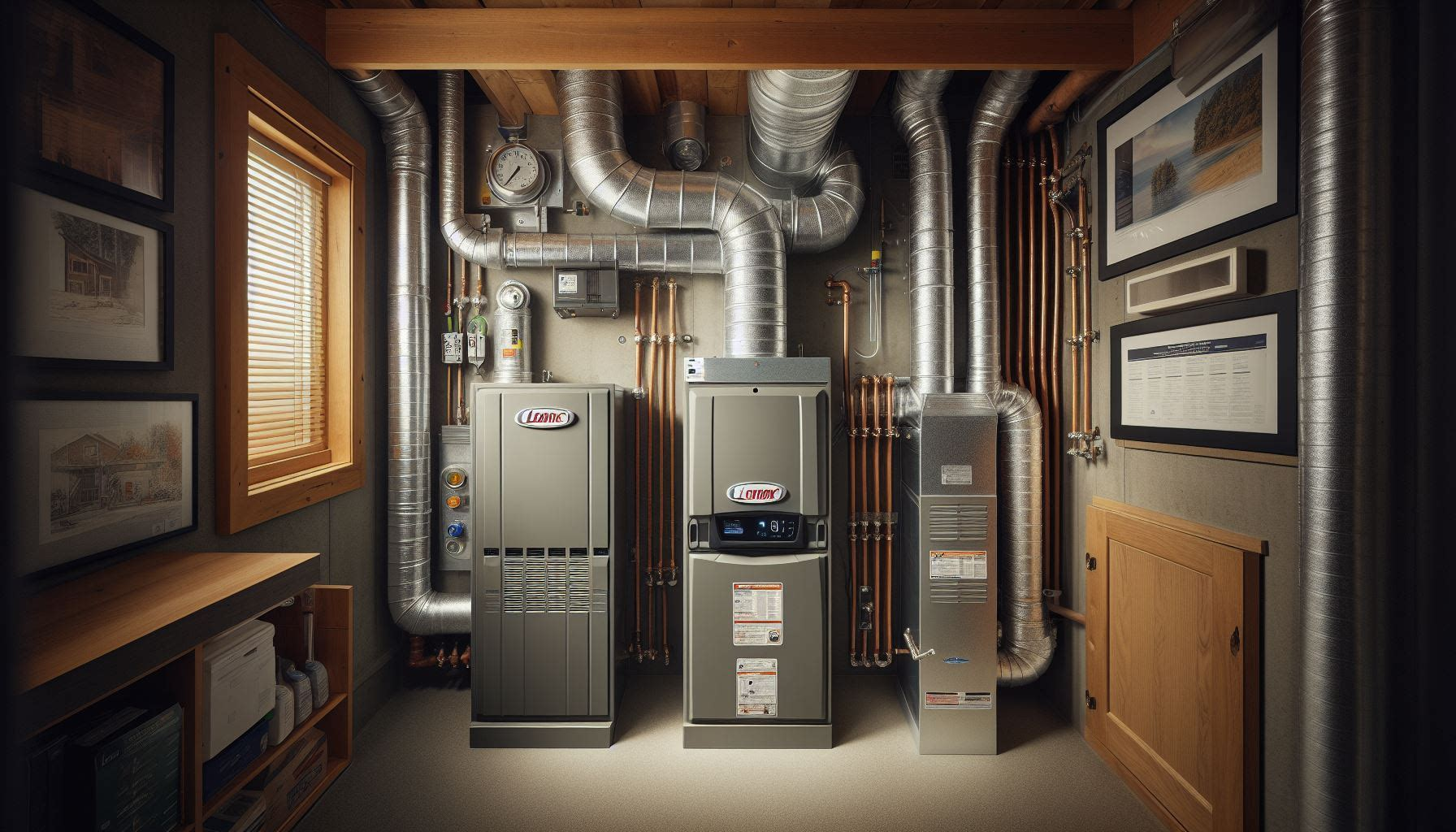 this picture showcase Lennox el297v vs slp99v