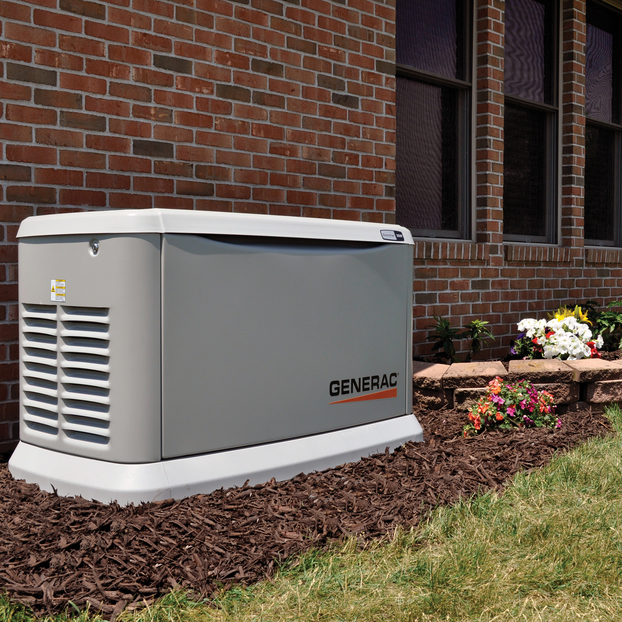 Generac Backup Generator in the backyard